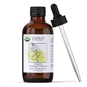 HBNO California Bottled Organic Evening Primrose Oil 4 fl oz (120ml) - USDA Certified Organic Evening Primrose Oil, Cold Pressed Carrier Oil for Face, Body, Lips, Nails, Shampoo &amp; Conditioner