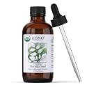 HBNO California Bottled Organic Moringa Oil 4 fl oz (120ml) Value Size - USDA Certified Organic Moringa Oil, Cold Pressed Carrier Oil for Face, Body, Lips, Nails, Shampoo & Conditioner