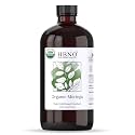 HBNO Organic Moringa Oil - 16 oz (475ml) Value Size - Ideal for Shampoos, Conditioners, Lip Balms, Face wash, Lotions, and Skin Care Products (Glass Bottle)