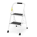 HBTower Step Ladder, Folding Step Stool with Wide Anti-Slip Pedal