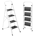 HBTower 4 Step Ladder, Folding Step Stool for Adults