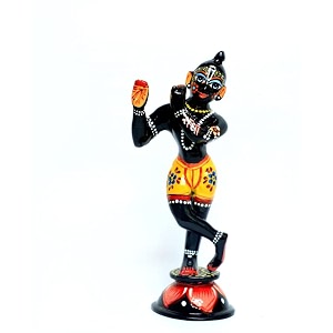 HC- Astadhatu Mix Brass Made Single Krishna