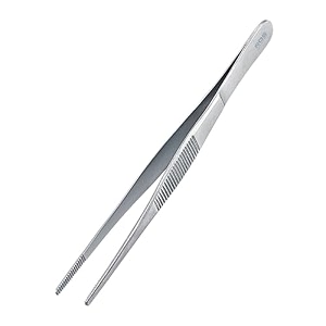 dressing forceps plain 8 inch pack of 2 stainless steel surgical dressing tweezer for wound dressing first aid medical hospital clinic amp dental use