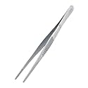 Dressing Forceps Plain 8 Inch Pack of 2 Stainless Steel Surgical Dressing Tweezer for Wound Dressing, First Aid, Medical, Hospital, Clinic & Dental Use