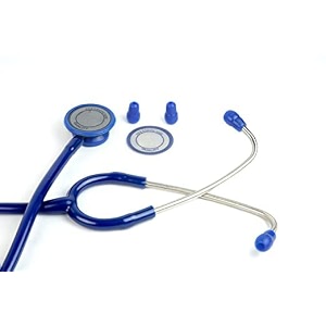 hcg premium single head stethoscope bosm 11 for accurate heart amp lung monitoring  professional acoustic diagnostic tool for doctors nurses medical students amp healthcare professionals  blue