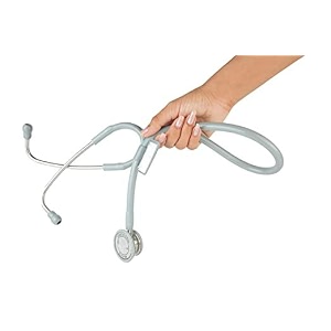 bosm 11 premium cardiology stethoscope dual head steel ce iso grey