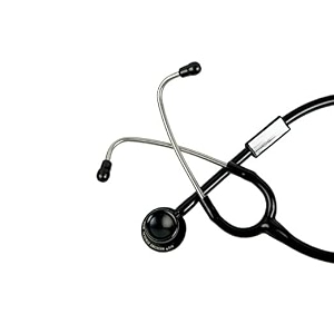 hcg premium single head stethoscope bosm 11 for accurate heart amp lung monitoring  professional acoustic diagnostic tool for doctors nurses medical students amp healthcare professionals  black