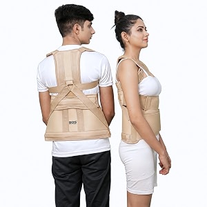 taylors brace magnetic posture corrector belt for back support  upper amp lower back pain relief brace  adjustable spine alignment support belt  unisex one size