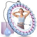 HCOIW Weighted Infinity Fitness Detachable Hoop Silent 47 Inch, 24 Knots
