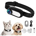 HD 1080P Cat Camera Collar with Video Record Wireless Mini Sport cam,Small Action Cameras,Body Camera for Pet Supplies/Stuff,Outdoor/Inoor Birthday Gift No WiFi