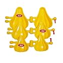 Ganpati Modak Maker Mould Sancha of 2 Quantity for Ganesh Chaturthi Festival (Yellow) Set of 3 Sizes, Plastic