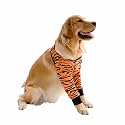 HDKUW Dog Elbow Protector for Calluses, Dog Joint Recovery Sleeve for Prevent Licking Wound, Elbow Sleeves with Mesh Pad for Medium Large Dogs (3XL, Tiger)