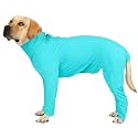 HDKUW Dog Recovery Suit - Onesie for Post-Surgery &amp; Anxiety Calming - Blue L