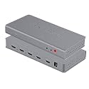 HDMI 4 x1 Multi-Viewer, HDMI 4x1 Quad Multi-Viewer Seamless Switcher with 5 Different Display Modes and IR Remote Control Support 1080P, PIP Mode Support.