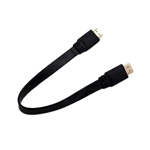 hdmi short cable for laptop amp pc round hdmi 14v - 30 cm 2 piece typically used for close connections amp in setups where minimal cable length is required