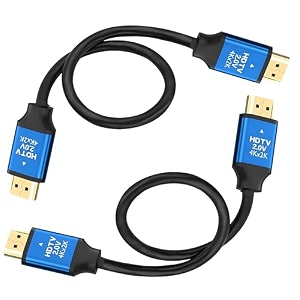 hdmi adapter hdmi20 4kx2k - 30cm 2 pcs hdmi cable 3d support  191 hdmi connection for tv and computer  metal connector