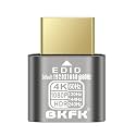 HDMI Dummy Plug 4K HDR, Headless Display Adapter,Virtual Monitor EDID Emulator,Supports up to 4k@60Hz,2K@120/144Hz,1080P@120/144/240Hz (NEW-4K-HDR(default1920X1080@60HZ-1P)