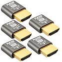 HDMI Dummy Plug 4K HDR,Virtual Monitor EDID Emulator, Headless Display Adapter,Headless hdmi Adapter Dummy，Supports up to 4k@60Hz,1080@120Hz (1080P@120-240Hz-HDR-5P)