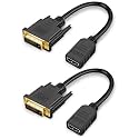 HDMI to DVI Cable CableCreation 2-Pack 0.5