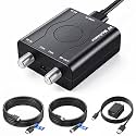 HDMI to RF Modulator with HDMI &amp; RG6 Coaxial Cable for Older TVs