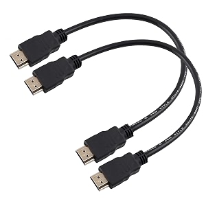 hdmi short cable for laptop amp pc round hdmi 14v - 30 cm 2 piece typically used for close connections amp in setups where minimal cable length is required