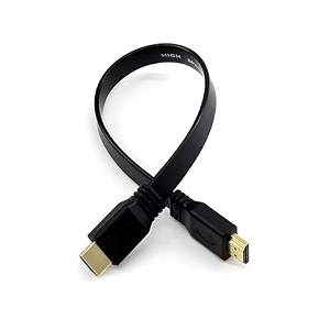 hdmi short cable for laptop amp pc round hdmi 14v - 30 cm 2 piece typically used for close connections amp in setups where minimal cable length is required