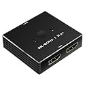 HDMI Switch 4K 120Hz 2 in 1 Out 2 Port Switch 1 Monitors 2 Computers Hdmi 4K 144Hz KVM Switch Monitor HDMI2.1 8K 60Hz (HDMI 1.4 2 * 1 4K 30Hz)