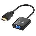Moread HDMI to VGA Adapter, 1 Pack, Male to Female, Black