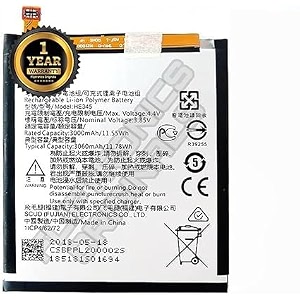he345 battery for nokia 6 2nd generation 2018  ta-1016  ta-1045  ta-1068 battery with 1 year warranty f19