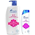 Head &amp; Shoulders 2-In-1 Smooth &amp; Silky Anti Dandruff Shampoo + Conditioner For Women &amp; Men, 1L &amp; Head &amp; Shoulders 2-In-1 Smooth And Silky Anti Dandruff Shampoo + Conditioner, 180Ml
