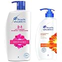 Head &amp; Shoulders 2-In-1 Smooth &amp; Silky Anti Dandruff Shampoo + Conditioner For Women &amp; Men, 1L &amp; Head &amp; Shoulders, Anti-Hairfall, Anti-Dandruff Shampoo for Women &amp; Men, 650ml