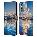 Head Case Designs Officially Licensed Celebrate Life Gallery Peaceful Harbor Beaches 2 Leather Book Wallet Case Cover Compatible with Motorola Moto G Stylus 5G (2022)