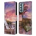Head Case Designs Officially Licensed Celebrate Life Gallery Coffee Time Beaches 2 Leather Book Wallet Case Cover Compatible with Motorola Moto G Stylus 5G (2022)