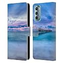 Head Case Designs Officially Licensed Celebrate Life Gallery Calm at Dawn Beaches 2 Leather Book Wallet Case Cover Compatible with Motorola Moto G Stylus 5G (2022)