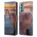 Head Case Designs Officially Licensed Celebrate Life Gallery Cloud Lake Beaches 2 Leather Book Wallet Case Cover Compatible with Motorola Moto G Stylus 5G (2022)