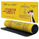 Head Case Designs Officially Licensed Looney Tunes Tweety &amp; Sylvester Character Art 37.4 x 15.75 x 0.16 inches (900 x 400 mm) - XL Gaming Office Desk PC Keyboard Mouse Mat Pad