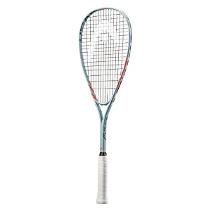 head cyber elite squash racquet colour - grey strung
