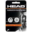 Head Djokovic Tennis Vibration Dampener - Pack of 2 | Shock Absorption String Damper for Racquets | Novak Djokovic Edition - White
