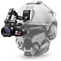 Head-Mounted Night Vision Monocular Goggles with Elastic Head Strap, Default 7X Magnification, Digital Infrared NVG Equipment 1148FT Range 1.54in HD Screen, Rechargeable Wildlife Observation Camping