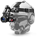 Head-Mounted Night Vision Monocular Goggles with Elastic Head Strap, Default 7X Magnification, Digital Infrared NVG Equipment 1148FT Range 1.54in HD Screen, Rechargeable Wildlife Observation Camping