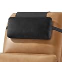 Head Recliner Pillow Adjustable Shredded Memory Foam Headrest Pillow for Recliners,Non-Slip Velvet Cushion for Pain Relief Neck Support Pillow for Travel Home Recliner Sofa Armchair (Black)