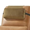 Head Recliner Pillow Adjustable Shredded Memory Foam Headrest Pillow for Recliners,Non-Slip Velvet Cushion for Pain Relief Neck Support Pillow for Travel Home Recliner Sofa Armchair (Brown)