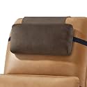 Head Recliner Pillow Adjustable Shredded Memory Foam Headrest Pillows for Recliner Chairs,Non-Slip Velvet Cushion for Pain Relief Neck Support Pillow for Travel Home Sofa Armchair with Zipper Cover
