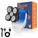 Head Shaver for Bald Men - Electric Rotary Razor Rechargeable - Waterproof 5D Bald Head Shavers 9500 RPM High Speed Fast Shaving Beard Trimmer Type-C Charge for Scalp Face Beard Close Shave