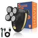 Head Shaver for Bald Men - Electric Rotary Razor Rechargeable - Waterproof 5D Bald Head Shavers 9500 RPM High Speed Fast Shaving Beard Trimmer Type-C Charge for Scalp Face Beard Close Shave