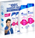 HEAD & SHOULDERS 2 in 1 Anti Dandruff Shampoo+Conditioner Smooth & Silky - Ranveer Singh Special Edition Pack (680)