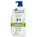 Head and Shoulders 2 in 1 Dandruff Shampoo and Conditioner, Anti-Dandruff Treatment, Green Apple for Daily Use, Paraben Free, 28.2 oz