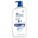 Head and Shoulders 2 in 1 Dandruff Shampoo and Conditioner, Anti-Dandruff Treatment, Classic Clean for Daily Use, Paraben Free, 28.2 oz