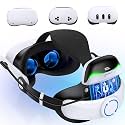 NinjajoyOX 6700mAh Battery Head Strap for Meta Quest 3S/Quest 3/Quest 2, Adjustable Elite Strap Replacement for Enhanced Comfort Support for VR Headsets with Head Soft Cushions