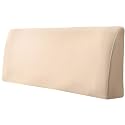 Headboard Slipcover King, Stretch Bed Headboard Cover, Dustproof Protector Cover for Bedroom Bed Headboard, Velvet Soft Fabric (Camel)